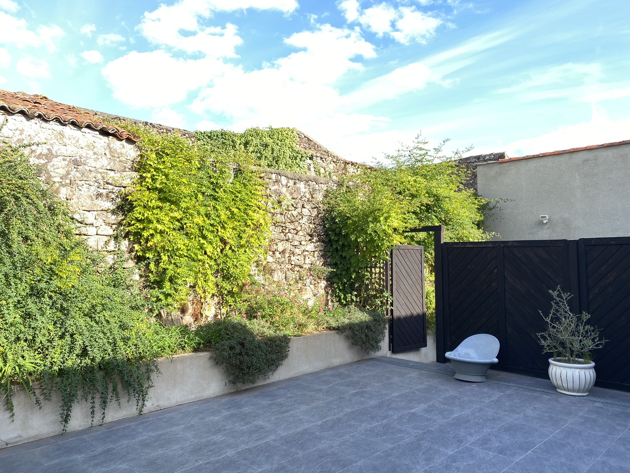 Terrasse hortensia